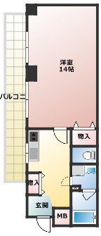 ディージービル小牧中央の間取り