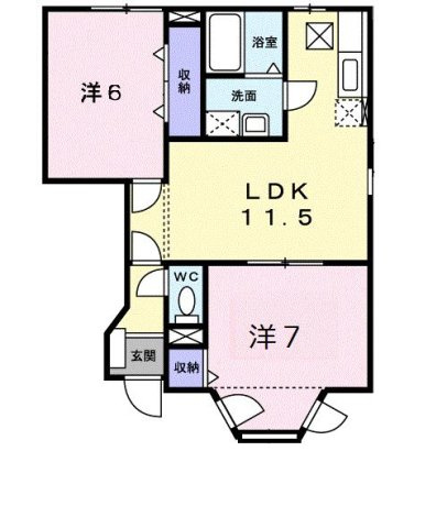 エクセルハイムⅡの間取り