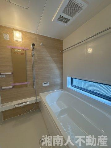 茅ヶ崎市今宿　新築戸建　全4棟の浴室|コンパクトで使いやすいお風呂です