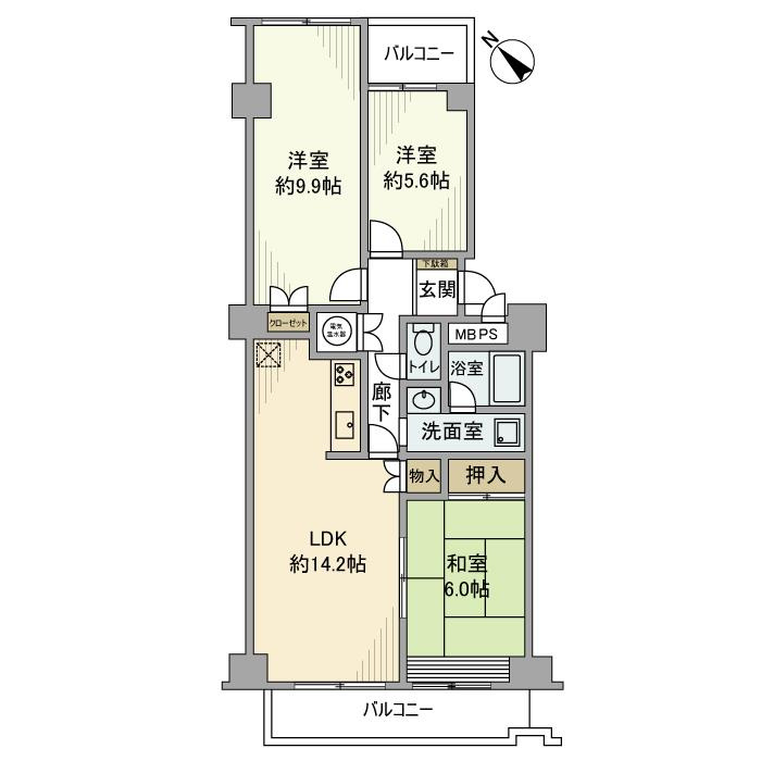 鎌倉グリーンマンションの間取り