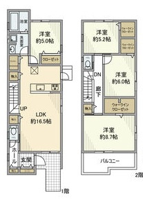 大針２丁目戸建の間取り