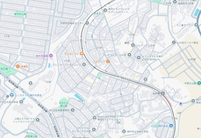 29日(土)30日(日)現地ご見学可能！　神戸市北区緑町　第1期　新築一戸建ての地図