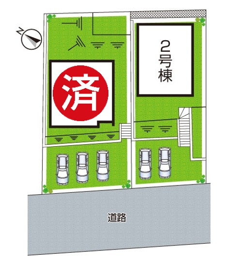 5日(土)6日(日)現地ご見学可能！　神戸市北区緑町　第1期　新築一戸建ての区画図|全2区画