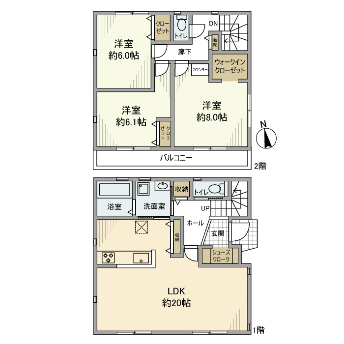 久木戸建の間取り