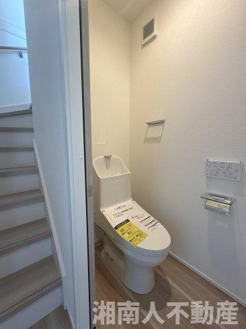 茅ヶ崎市今宿　新築戸建　全4棟のトイレ|ゆったりとした空間のトイレです