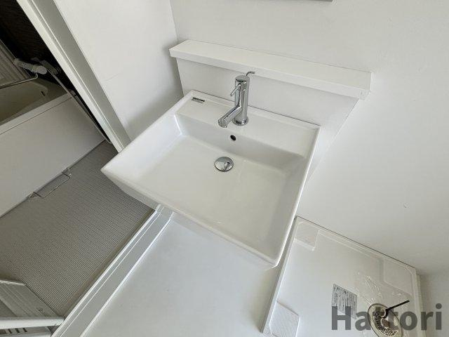 ラークスパ岡町の洗面所