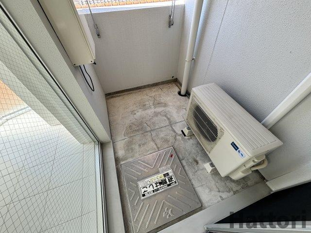 ラークスパ岡町のバルコニー