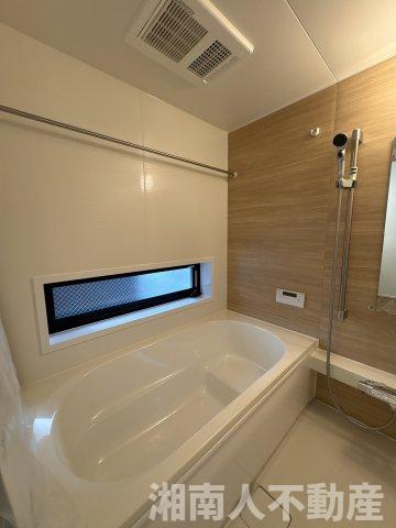 茅ヶ崎市今宿　新築戸建　全4棟の浴室|コンパクトで使いやすいお風呂です