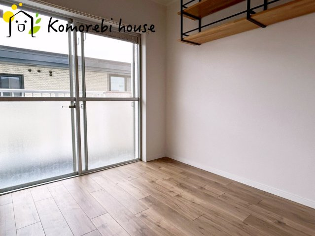 宮原パークハイツの寝室|開放的な寝室です