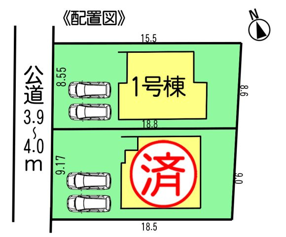 リーブルガーデン武豊町土穴　2号棟の区画図|○●区画図●○