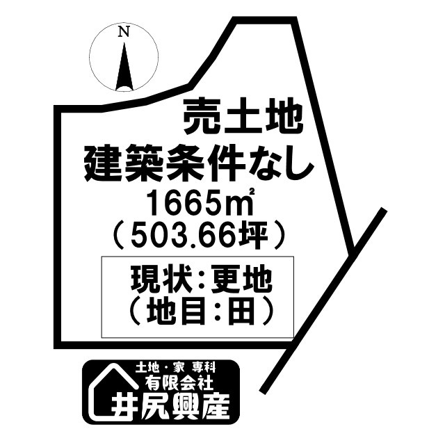 紀の川市畑野上　売土地の土地図