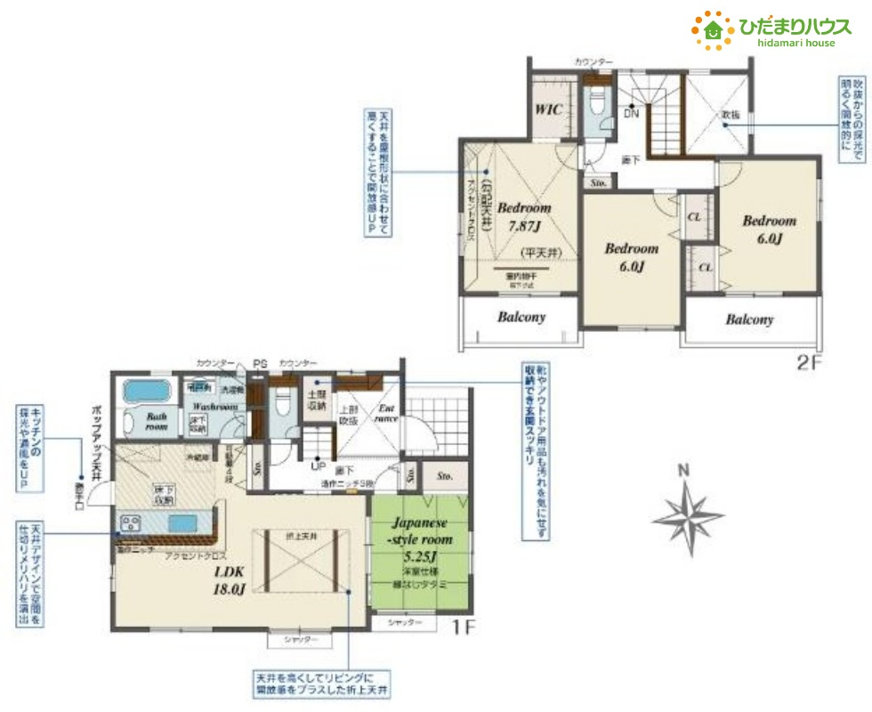 行田市棚田町3丁目　新築一戸建て　ブルーミングガーデン　01の間取り