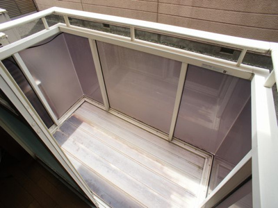 【バルコニー】 | 桜ハイツA | 日当たり良好です。