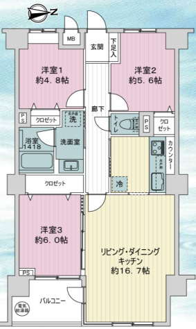 ライオンズマンション茅ヶ崎中央公園の外観