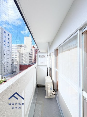 皐月マンション博多のバルコニー