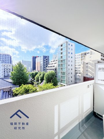 皐月マンション博多のバルコニー
