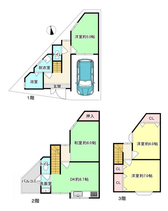 中木田町　中古一戸建ての間取り|間取り図はいかがですか？ご希望を叶える間取りですか？リビングの広さは？水回りの位置は？カウンターキッチン？など色々な情報が集約されています。弊社ではリフォームなどのご相談も承っております。