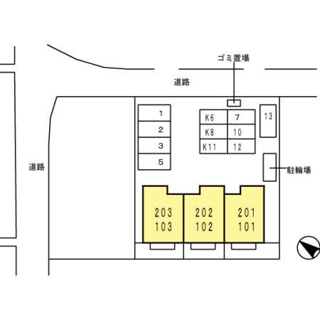 ハイムほなみの区画図