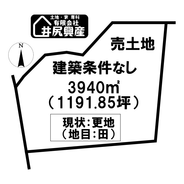 岩出市相谷　売土地の土地図