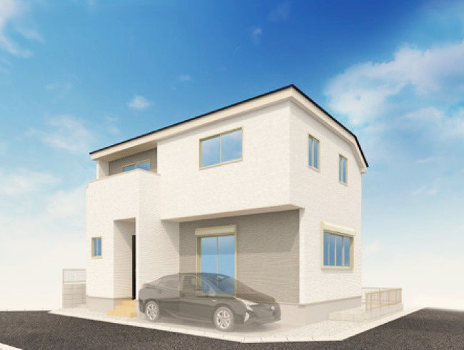 練馬区大泉学園町3丁目　長期優良住宅　南東角地　限定1棟の外観パース