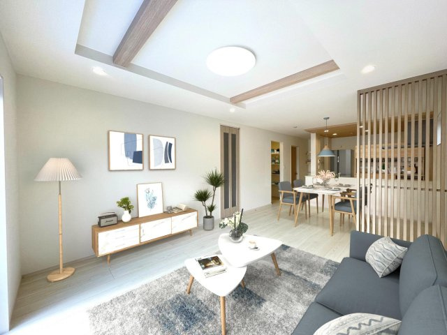 豊田市志賀町高洞　新築分譲住宅　全2棟　2号棟の居間・リビング