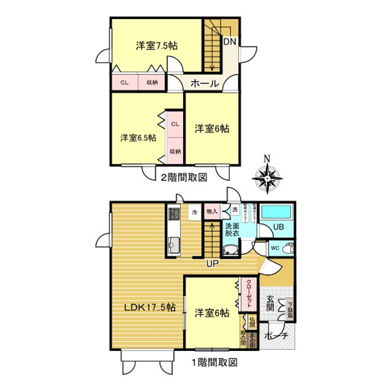 【間取り】 | 北見市美山町東３丁目７０番地１６５　中古売家　