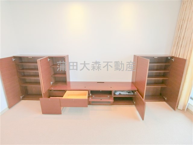 パークハウス多摩川北４番館の収納|リビングのＴＶボード