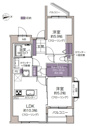 【間取り】 | 三鷹シティハウス：東向き角部屋！全居室収納・窓が付いた２ＬＤＫリノベーション物件は住設備も充実！