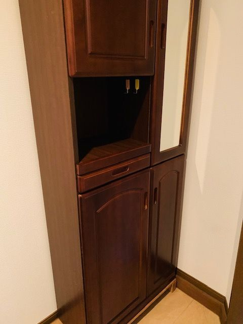 ミズマハイツの玄関