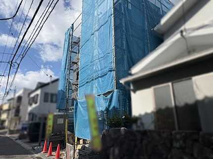 広島市中区江波西1丁目の前面道路含む現地写真
