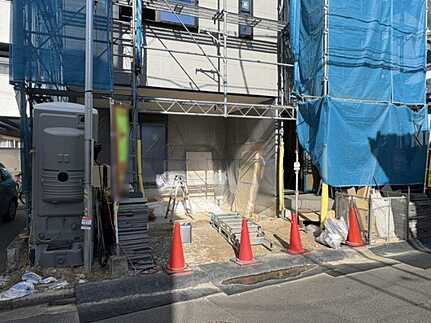 広島市中区江波西1丁目の前面道路含む現地写真