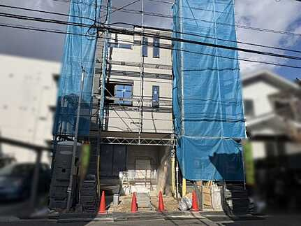 広島市中区江波西1丁目の前面道路含む現地写真