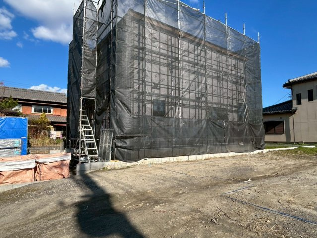 新築戸建　一宮市木曽川町4期　全1区画分譲の外観|「現地（2025年10月18日）撮影」　
■全体写真　
■ヤマダ不動産　株式会社リライフ　