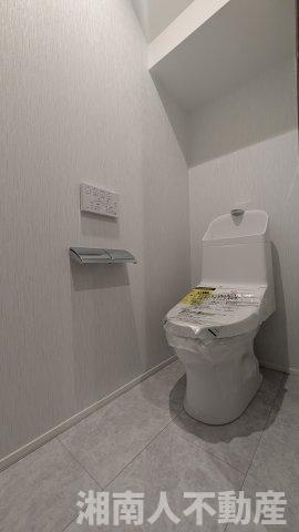 藤沢市辻堂東海岸２丁目１－８－３戸建てのトイレ|落ち着いたトイレです