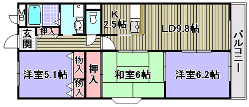エスポワール21の間取り