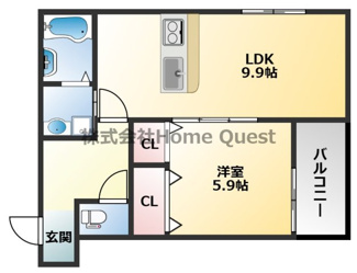 【間取り】 | フジパレス教興寺三丁目Ⅱ