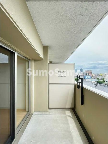 F・PARC西新のバルコニー