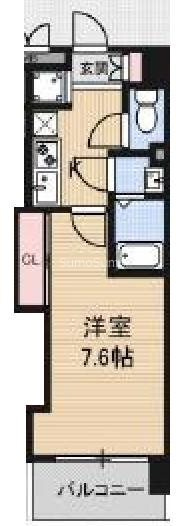 Luxe難波西Ⅲの間取り