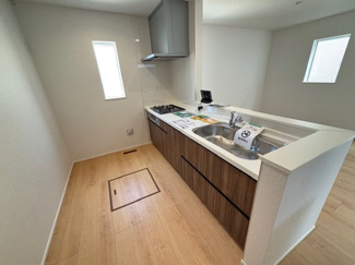 【キッチン】 | 廿日市市福面（前空駅）全4区画　NO4 | 機能的なシステムキッチン☆プロパンガス