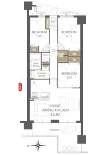 【間取り】ラ・ビスタ宝塚ウエストウイング・オクシア 