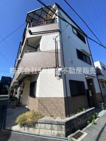 若江西新町3丁目中古戸建の外観|東南角地で陽当たり・通風良好☆地震時にも安心の鉄骨造！