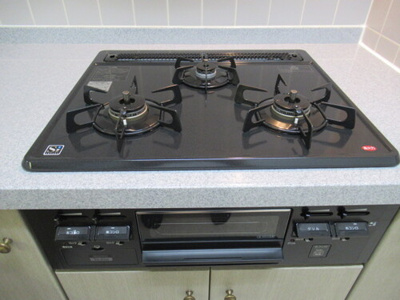 【設備】 | ライオンズテラス川越 | その他設備：３口ガスコンロ     （2025年10月撮影）