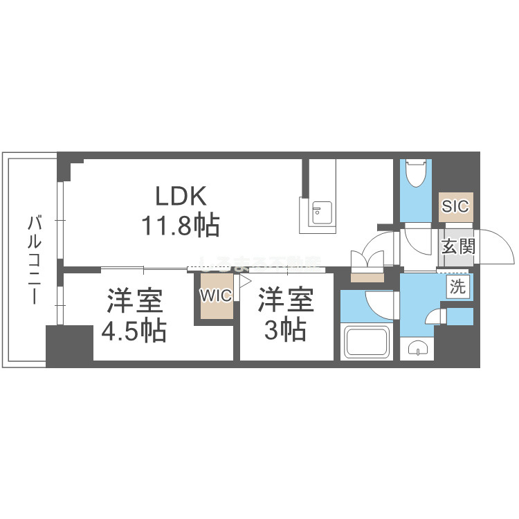 アーバネックス南森町WESTの間取り