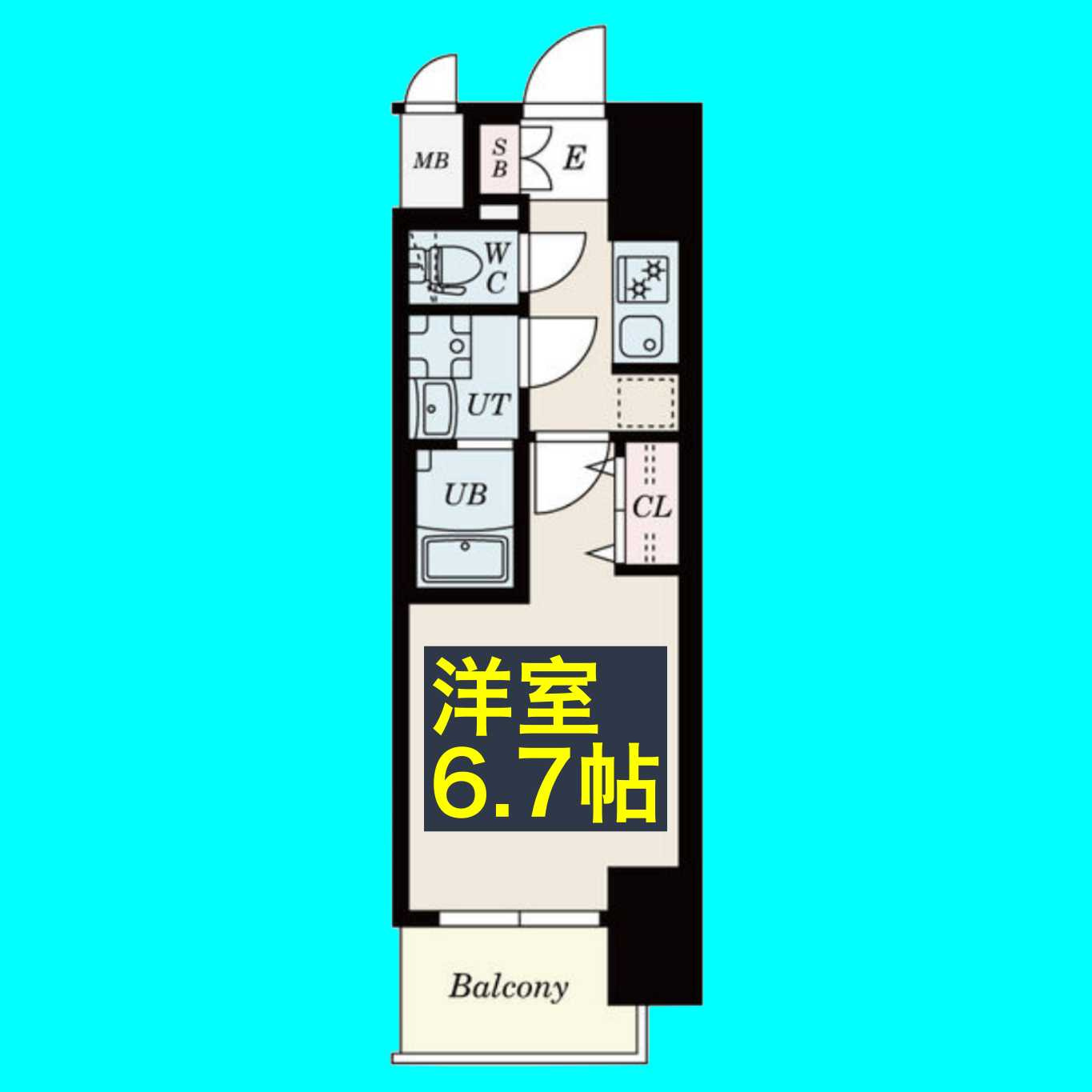 S-RESIDENCE茶屋ヶ坂の間取り