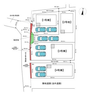 【区画図】 | 高槻市野田1丁目　新築戸建　4区画 | 全4区画