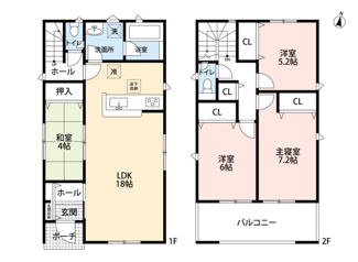 【間取り】 | 高槻市野田1丁目　新築戸建　4区画