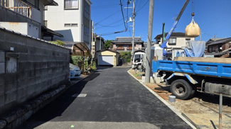 【前面道路含む現地写真】 | 高槻市野田1丁目　新築戸建　4区画