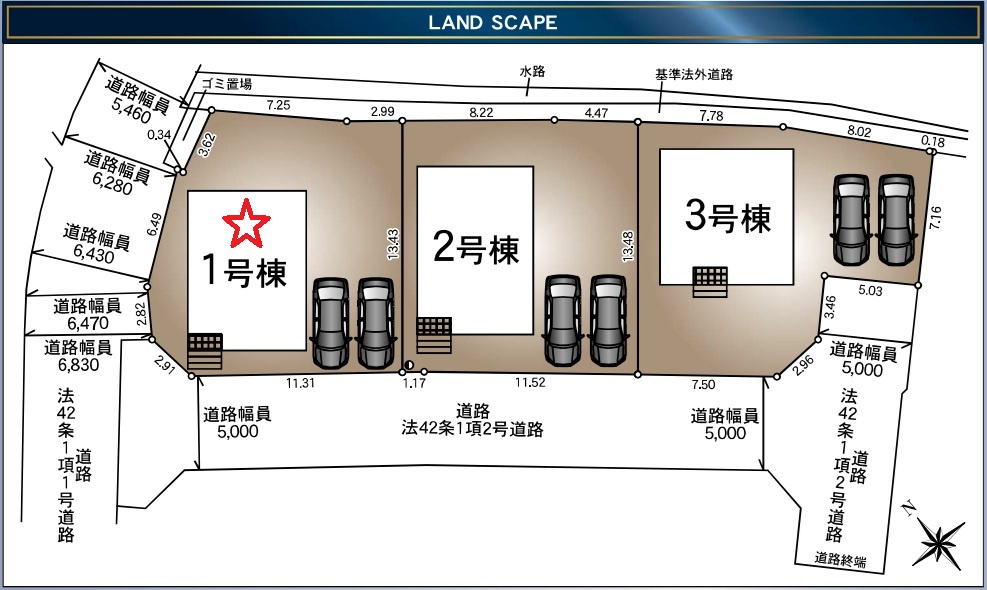 小松島市大林町字金岡建売①の土地図