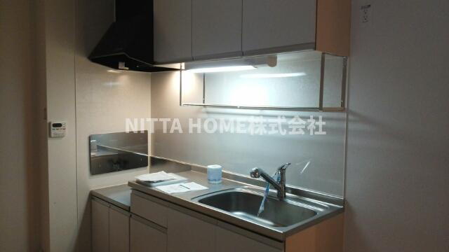 メゾン・城ノ下Ｂのキッチン|部屋が広くとれるオープンキッチンです◎