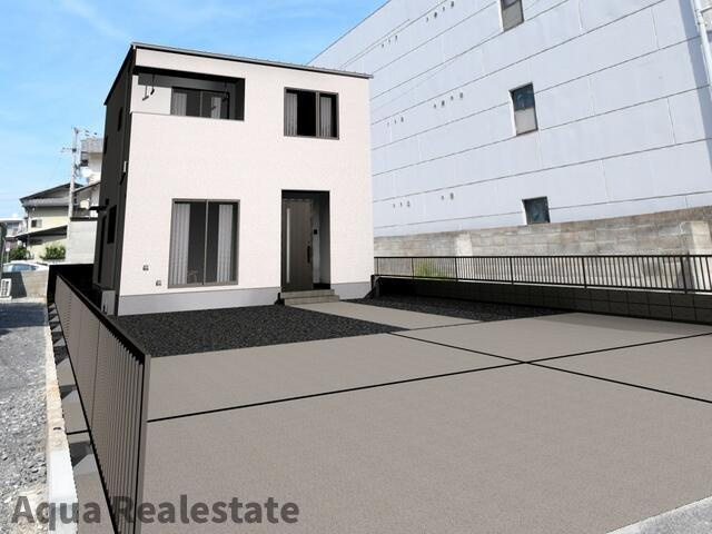 オール電化デザイナーズハウス高松市宮脇町建売③の前面道路含む現地写真|前面道路含む現地写真です